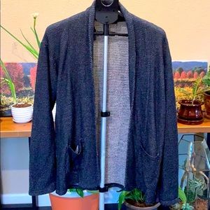 Large Male Navy Blue Cardigan